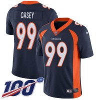 Nike Denver Broncos #99 Jurrell Casey Navy Blue Alternate Men's Stitched NFL 100th Season Vapor Untouchable Limited Jersey