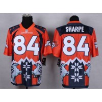 Nike Denver Broncos #84 Shannon Sharpe Orange Men's Stitched NFL Elite Noble Fashion Jersey