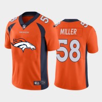 Denver Denver Broncos #58 Von Miller Orange Men's Nike Big Team Logo Vapor Limited NFL Jersey