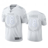 Denver Denver Broncos #18 Peyton Manning Men''s Nike Platinum NFL MVP Limited Edition Jersey