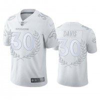 Denver Denver Broncos #30 Terrell Davis Men''s Nike Platinum NFL MVP Limited Edition Jersey