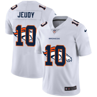 Denver Denver Broncos #10 Jerry Jeudy White Men's Nike Team Logo Dual Overlap Limited NFL Jersey