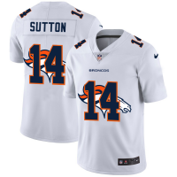 Denver Denver Broncos #14 Courtland Sutton White Men's Nike Team Logo Dual Overlap Limited NFL Jersey
