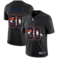Denver Denver Broncos #30 Phillip Lindsay Men's Nike Team Logo Dual Overlap Limited NFL Jersey Black