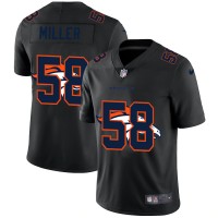 Denver Denver Broncos #58 Von Miller Men's Nike Team Logo Dual Overlap Limited NFL Jersey Black