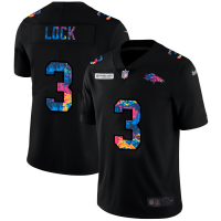 Denver Denver Broncos #3 Drew Lock Men's Nike Multi-Color Black 2020 NFL Crucial Catch Vapor Untouchable Limited Jersey