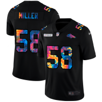 Denver Denver Broncos #58 Von Miller Men's Nike Multi-Color Black 2020 NFL Crucial Catch Vapor Untouchable Limited Jersey