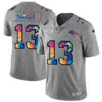 Denver Denver Broncos #13 KJ Hamler Men's Nike Multi-Color 2020 NFL Crucial Catch NFL Jersey Greyheather