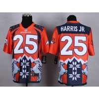 Nike Denver Broncos #25 Chris Harris Jr Orange Men's Stitched NFL Elite Noble Fashion Jersey