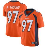 Nike Denver Broncos #97 Jeremiah Attaochu Orange Team Color Men's Stitched NFL Vapor Untouchable Limited Jersey