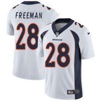 Nike Denver Broncos #28 Royce Freeman White Men's Stitched NFL Vapor Untouchable Limited Jersey