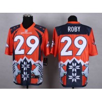 Nike Denver Broncos #29 Bradley Roby Orange Men's Stitched NFL Elite Noble Fashion Jersey