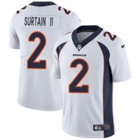 Nike Denver Broncos #2 Patrick Surtain II White Men's Stitched NFL Vapor Untouchable Limited Jersey