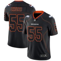 Nike Denver Broncos #55 Bradley Chubb Lights Out Black Men's Stitched NFL Limited Rush Jersey