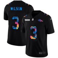 Denver Denver Broncos #3 Russell Wilson Men's Nike Multi-Color Black 2020 NFL Crucial Catch Vapor Untouchable Limited Jersey