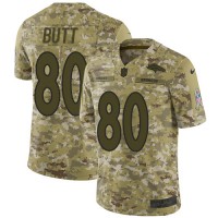 Nike Denver Broncos #80 Jake Butt Camo Men's Stitched NFL Limited 2018 Salute To Service Jersey