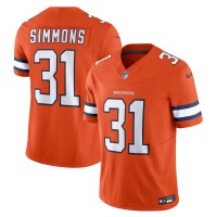 Denver Denver Broncos #31 Justin Simmons Nike Men's Orange Vapor F.U.S.E. Limited Jersey