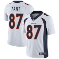 Nike Denver Broncos #87 Noah Fant White Men's Stitched NFL Vapor Untouchable Limited Jersey