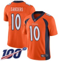 Nike Denver Broncos #10 Emmanuel Sanders Orange Men's Stitched NFL 100th Season Vapor Limited Jersey