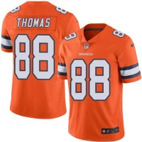 Nike Denver Broncos #88 Demaryius Thomas Orange Men's Stitched NFL Limited Rush Jersey