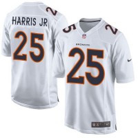 Nike Denver Broncos #25 Chris Harris Jr White Men's Stitched NFL Game Event Jersey
