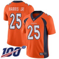 Nike Denver Broncos #25 Chris Harris Jr Orange Men's Stitched NFL 100th Season Vapor Limited Jersey