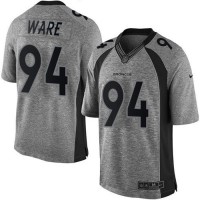 Nike Denver Broncos #94 DeMarcus Ware Gray Men's Stitched NFL Limited Gridiron Gray Jersey