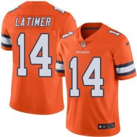 Nike Denver Broncos #14 Cody Latimer Orange Men's Stitched NFL Limited Rush Jersey