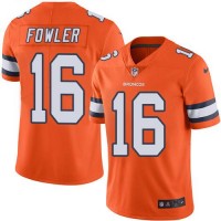 Nike Denver Broncos #16 Bennie Fowler Orange Men's Stitched NFL Limited Rush Jersey