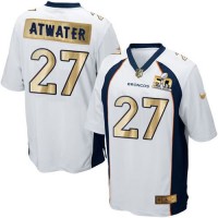 Nike Denver Broncos #27 Steve Atwater White Men's Stitched NFL Game Super Bowl 50 Collection Jersey