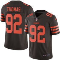 Nike Cleveland Browns #92 Chad Thomas Brown Men's Stitched NFL Limited Rush Jersey