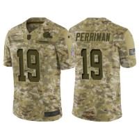 Nike Cleveland Browns #19 Breshad Perriman Camo Men's Stitched NFL Limited 2018 Salute To Service Jersey
