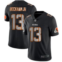 Nike Cleveland Browns #13 Odell Beckham Jr Black Men's Stitched NFL Limited Rush Impact Jersey
