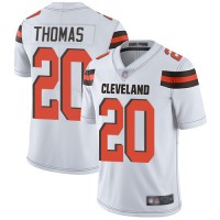 Nike Cleveland Browns #20 Tavierre Thomas White Men's Stitched NFL Vapor Untouchable Limited Jersey