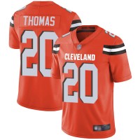 Nike Cleveland Browns #20 Tavierre Thomas Orange Alternate Men's Stitched NFL Vapor Untouchable Limited Jersey