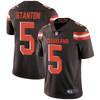 Nike Cleveland Browns #5 Drew Stanton Brown Team Color Men's Stitched NFL Vapor Untouchable Limited Jersey