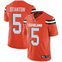 Nike Cleveland Browns #5 Drew Stanton Orange Alternate Men's Stitched NFL Vapor Untouchable Limited Jersey