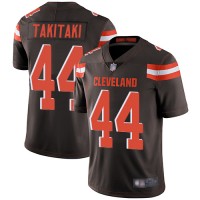 Nike Cleveland Browns #44 Sione Takitaki Brown Team Color Men's Stitched NFL Vapor Untouchable Limited Jersey