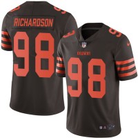 Nike Cleveland Browns #98 Sheldon Richardson Brown Men's Stitched NFL Limited Rush Jersey