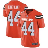 Nike Cleveland Browns #44 Sione Takitaki Orange Alternate Men's Stitched NFL Vapor Untouchable Limited Jersey