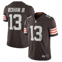 Cleveland Cleveland Browns #13 Odell Beckham Jr. Men's Nike Brown 2020 Vapor Limited Jersey