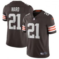 Cleveland Cleveland Browns #21 Denzel Ward Men's Nike Brown 2020 Vapor Limited Jersey