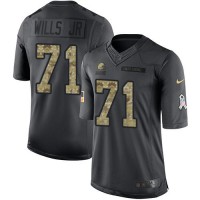 Nike Cleveland Browns #71 Jedrick Wills JR Black Men's Stitched NFL Limited 2016 Salute to Service Jersey