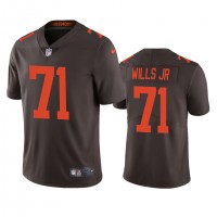 Cleveland Cleveland Browns #71 Jedrick Wills Men's Nike Brown 2020 NFL Draft Alternate Vapor Limited Jersey
