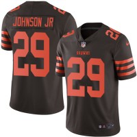 Nike Cleveland Browns #29 Duke Johnson Jr Brown Men's Stitched NFL Limited Rush Jersey