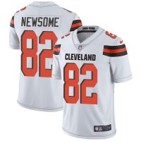 Nike Cleveland Browns #82 Ozzie Newsome White Men's Stitched NFL Vapor Untouchable Limited Jersey