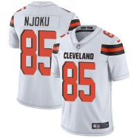 Nike Cleveland Browns #85 David Njoku White Men's Stitched NFL Vapor Untouchable Limited Jersey