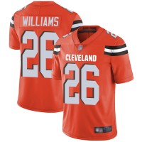 Nike Cleveland Browns #26 Greedy Williams Orange Alternate Men's Stitched NFL Vapor Untouchable Limited Jersey