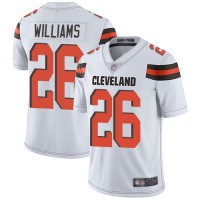 Nike Cleveland Browns #26 Greedy Williams White Men's Stitched NFL Vapor Untouchable Limited Jersey