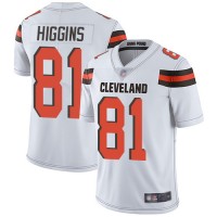 Nike Cleveland Browns #81 Rashard Higgins White Men's Stitched NFL Vapor Untouchable Limited Jersey